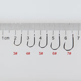 1000 Black Carbon Steel Barbed Hooks In Plastic Boxes (Sizes 3 To 12 / 100 Of Each)