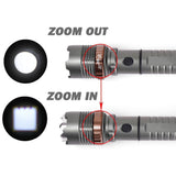 T6 CREE 4000LM LED ADJUSTABLE ZOOM FLASHLIGHT