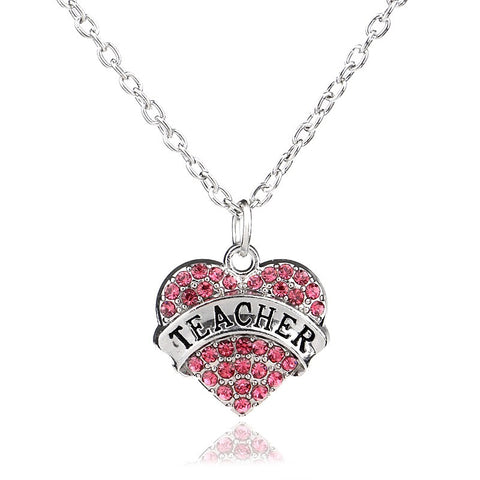 Proud Teacher Necklace (fs)