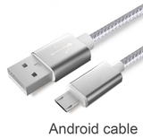 Tough Lightning Fast Colorful Nylon Micro USB Cable For Androids