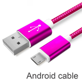 Tough Lightning Fast Colorful Nylon Micro USB Cable For Androids