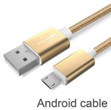 Tough Lightning Fast Colorful Nylon Micro USB Cable For Androids