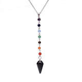 Chakra Natural Stone Necklace (Reiki Spiritual Yoga Jewelry)