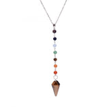 Chakra Natural Stone Necklace (Reiki Spiritual Yoga Jewelry)