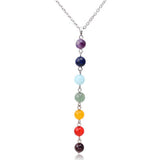 7 Chakra Beads Pendant Necklace (Reiki Spiritual Yoga Jewelry)