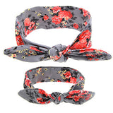 Trendy Floral Butterfly Bow Knot Headband Mother Daughter Set (3 Colors)