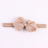 Set of 14 Colored Baby Girl Chiffon Bow Headbands!