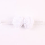 Set of 14 Colored Baby Girl Chiffon Bow Headbands!