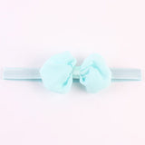 Set of 14 Colored Baby Girl Chiffon Bow Headbands!