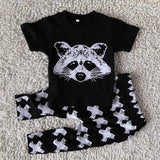 Short Sleeve Cotton Baby Jumpsuit Sets Unisex