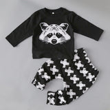 Long Sleeve Cotton Baby Jumpsuit Sets Unisex