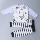 Long Sleeve Cotton Baby Jumpsuit Sets Unisex