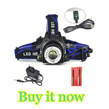 2000 Lumen Zoomable 3 Mode T6 XM-L 3x LED Headlight