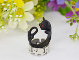 VINTAGE HANDMADE CAT RING FOR WOMEN AND GIRLS FASHION JEWELRY CUTE ANIMAL HELLO KITTY RINGS