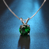 Classic 2 Carat Solitaire Hearts and Arrows Necklace