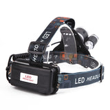 5000 Lumens T6 XM-L 3x LED Headlight