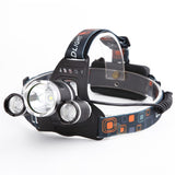 5000 Lumens T6 XM-L 3x LED Headlight