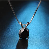 Classic 2 Carat Solitaire Hearts and Arrows Necklace