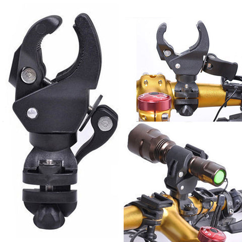 Super Strong Flashlight Holder Bike Mount (Clip/Clamp)