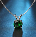 Classic 2 Carat Solitaire Hearts and Arrows Necklace