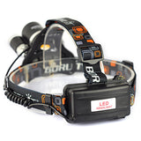 8000 Lumen T6 XM-L 3x LED Headlight