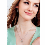 Silver Love Heart Pendant Necklace