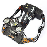 8000 Lumen T6 XM-L 3x LED Headlight