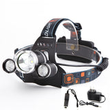 5000 Lumens T6 XM-L 3x LED Headlight