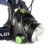 2000 Lumen Zoomable 3 Mode T6 XM-L 3x LED Headlight
