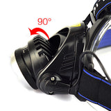 2000 Lumen Zoomable 3 Mode T6 XM-L 3x LED Headlight