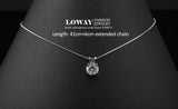 Classic 2 Carat Solitaire Hearts and Arrows Necklace