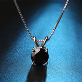 Classic 2 Carat Solitaire Hearts and Arrows Necklace