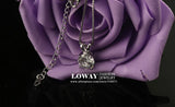 Classic 2 Carat Solitaire Hearts and Arrows Necklace